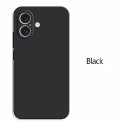 Luxury Shockproof Liquid Silicone Phone Case - Original TPU Protective Back Cover - iPhone 12 Pro (Black)
