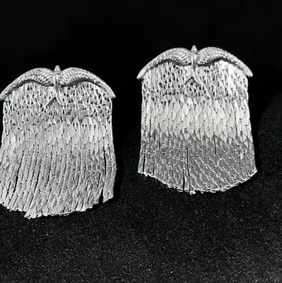 Orecchini pendenti a forma di serpente, orecchini a