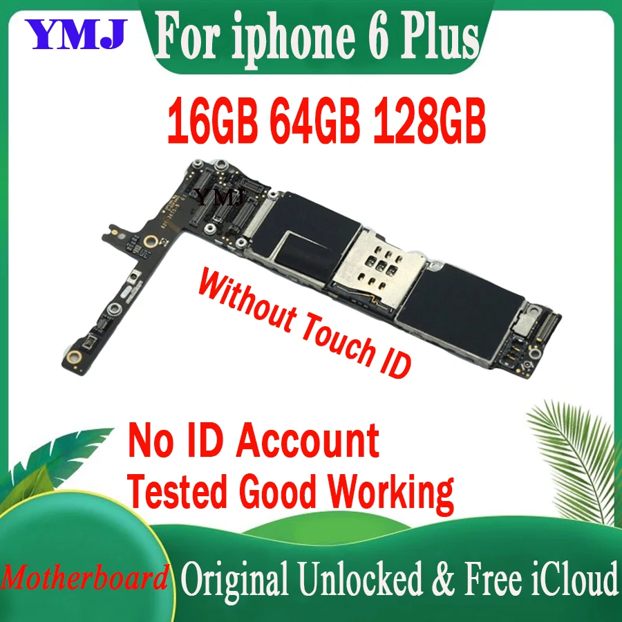 100% Original Motherboard For iPhone 6 Plus Free iCloud 64gb Mainboard ...