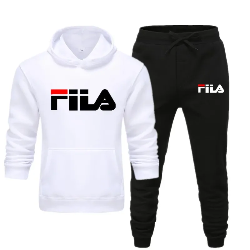 Fashion Brand Men Running Sets Tracksuit Autumn Men's Hoodies + Sweatpants Two Piece Suit Hooded Sets Male Clothes sports suit