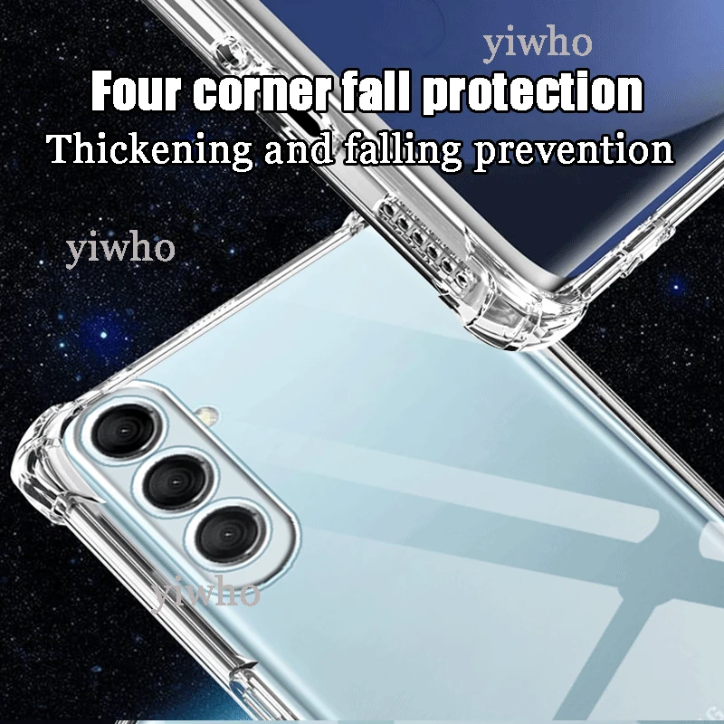 Crystal Clear Anti-Fall Soft TPU Phone Case - Transparent Protector Cover