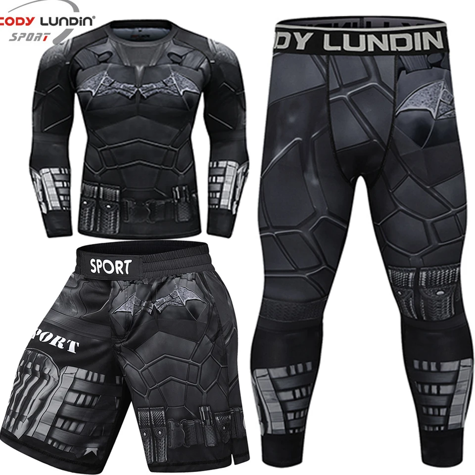 Men Sportswear With Print Gorilla Men MMA Jiu jitsu T-shirt No Gi Rashguard Bjj Fighting wear Athletic Tracksuit Boxing Jerseys