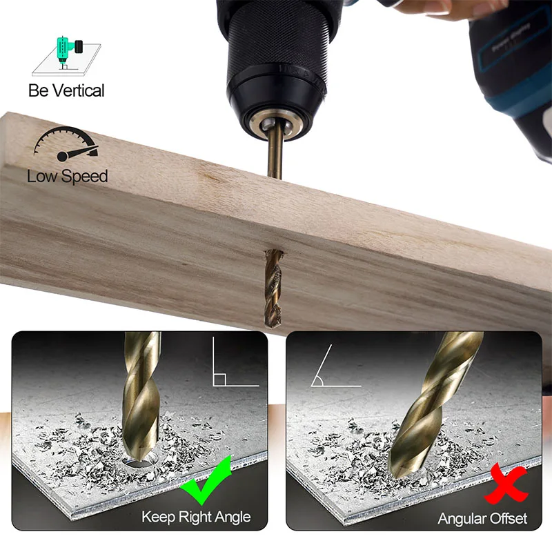 Foret Cobalt HSS Pour Acier Inoxydable, Fonte, Plastique Dur – 16 Mm, Tige 10 Mm, Angle 135° – Professionnel - 2