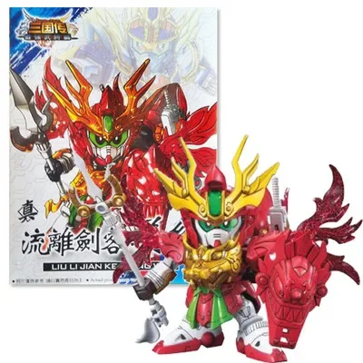 Фото Аниме BB мобильный костюм SD три царства LiuBei SunQuan CaoCao GuanYu LvBu 8 см сборные модели наборы игрушки Робот экшн-фигурки №5