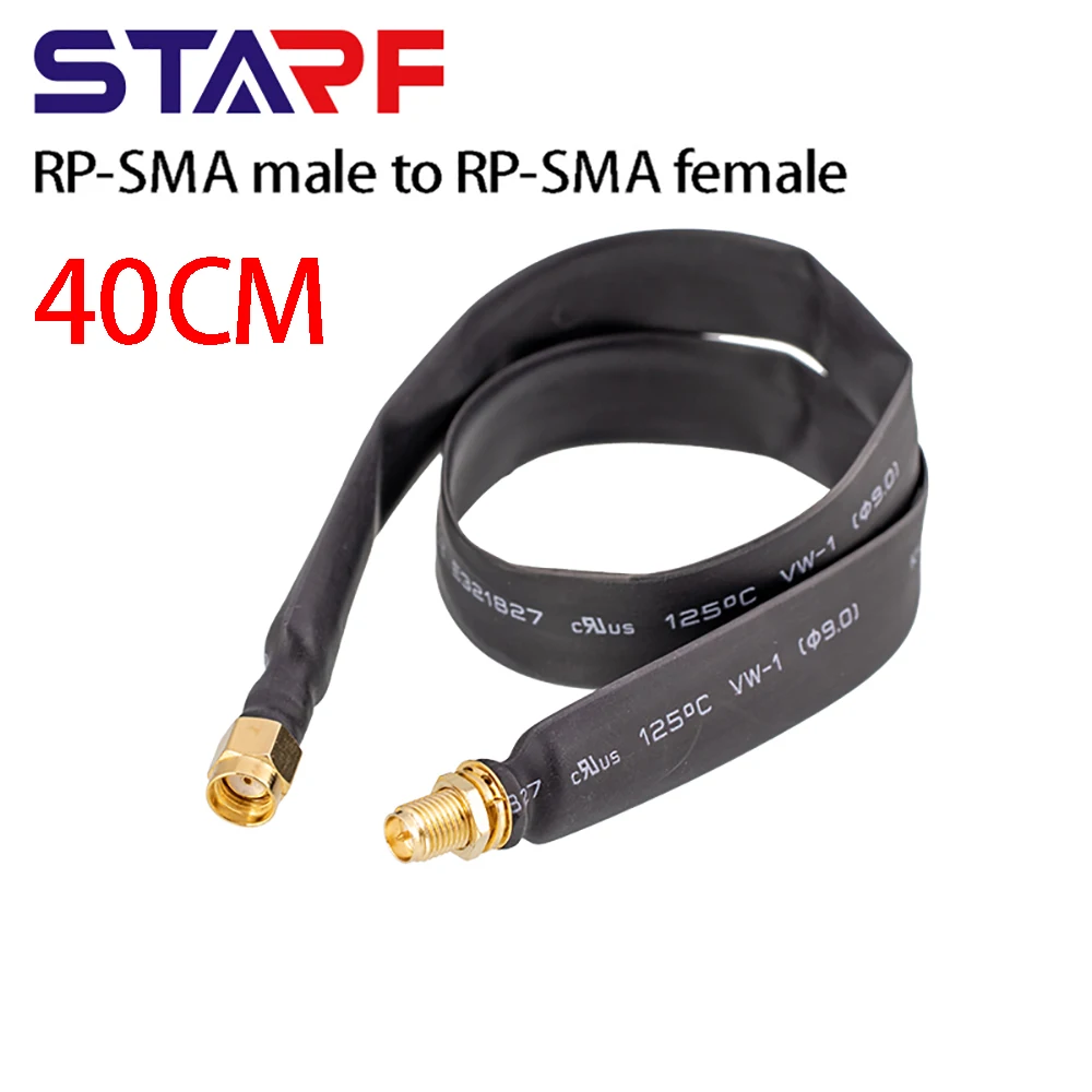 40cm 안테나 피그 테일 RP-SMA 남성 RP-SMA 여성 플랫 윈도우 동축 확장 피그 테일 안테나 케이블 어댑터 동축 케이블