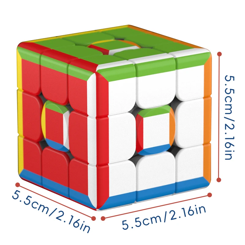 3x3x3 매직 큐브, 3x3 UV 컬러 인쇄 릴렉스 퍼즐, 전문가용 부드러운 스피드 큐브 퍼즐 큐브, 생일 선물/크리스마스 선물