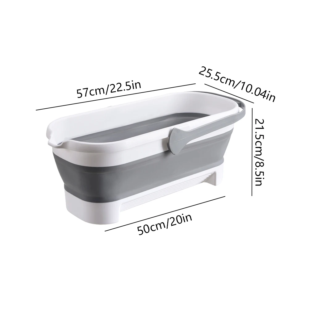 Large Capacity Folding Mop Bucket Multifunctional Collapsible Bucket Portable Car Wash Fishing Camping Cleaning Household Items folding wash basin folding storage bucket
