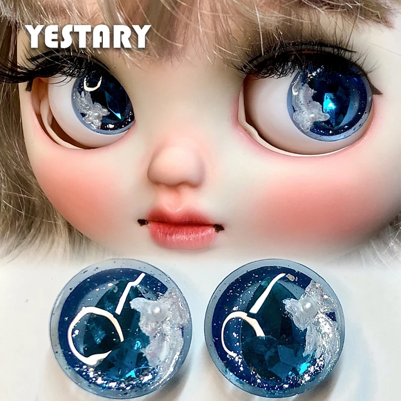 

YESTARY Blythe Eyes для игрушек, аксессуары для кукол BJD, капельный клей, кукла «сделай сам», Цветные глаза, блестящие кукольные глаза