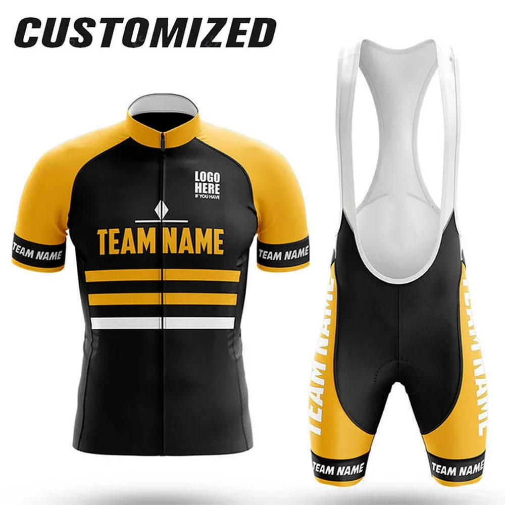 Cycling Team Cycling Jersey Set Breathable Men's Short Sleeve Clothing Summer MTB Anti-UV Bicycle Jersey cycling jersey cycling shirt cycling suit cycling jersey set