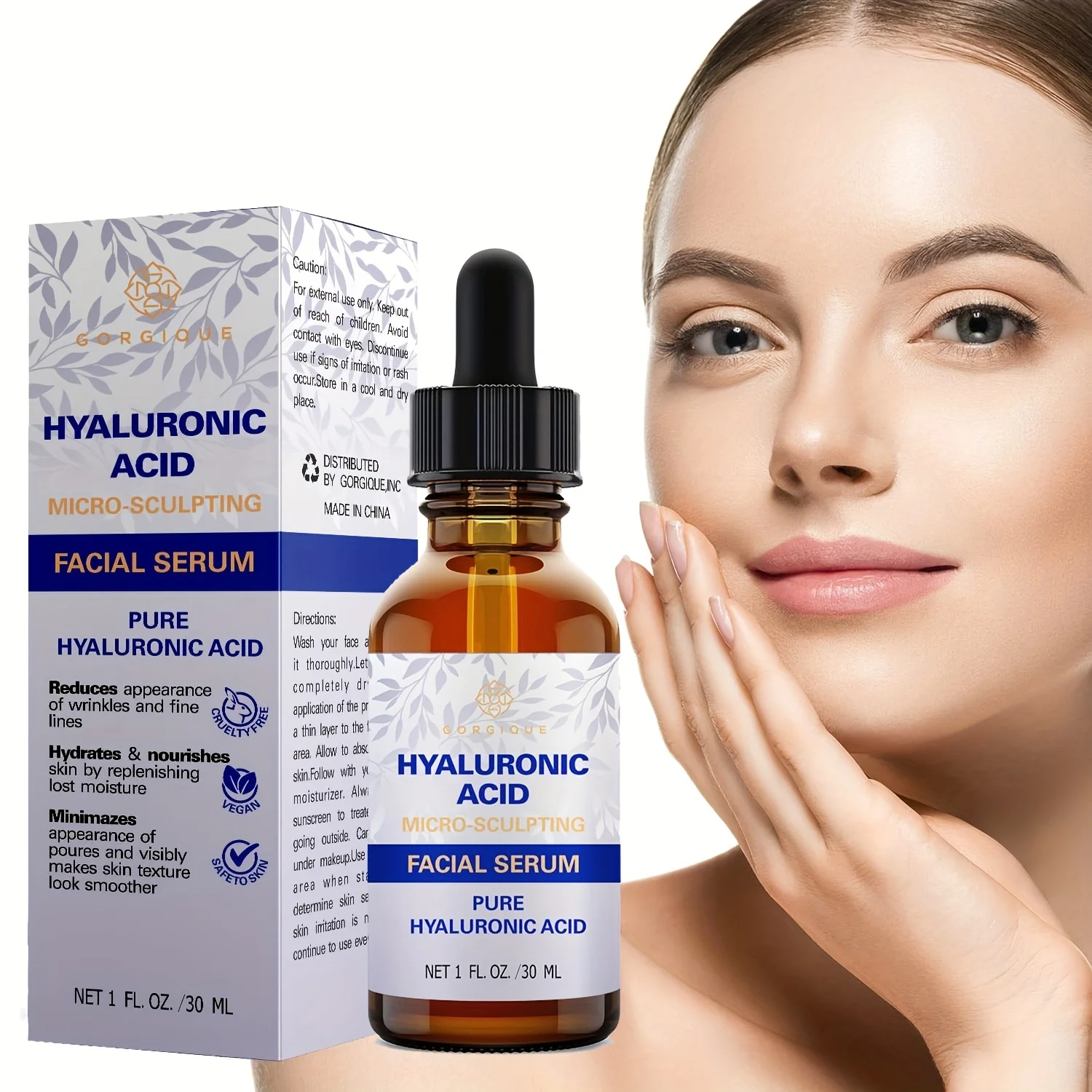 Hyaluronic Acid for Face Pure Strength Formula Anti Aging Serum for Your Skin facial serum,facial essence