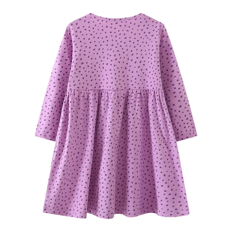 Baby Girls Kids Clothes 2025 Autumn Spring Children's Clothing Cotton Fall Long Sleeves Cartoon Alpaca Dresses