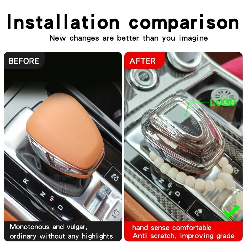 

Crystal Cover For Hongqi H9 2020 2022 E Hs9 H5 Hs5 HS7 LS7qm5 HS3 Gear Shift Knob Head Rod Shift lever gearbox cover Accessories