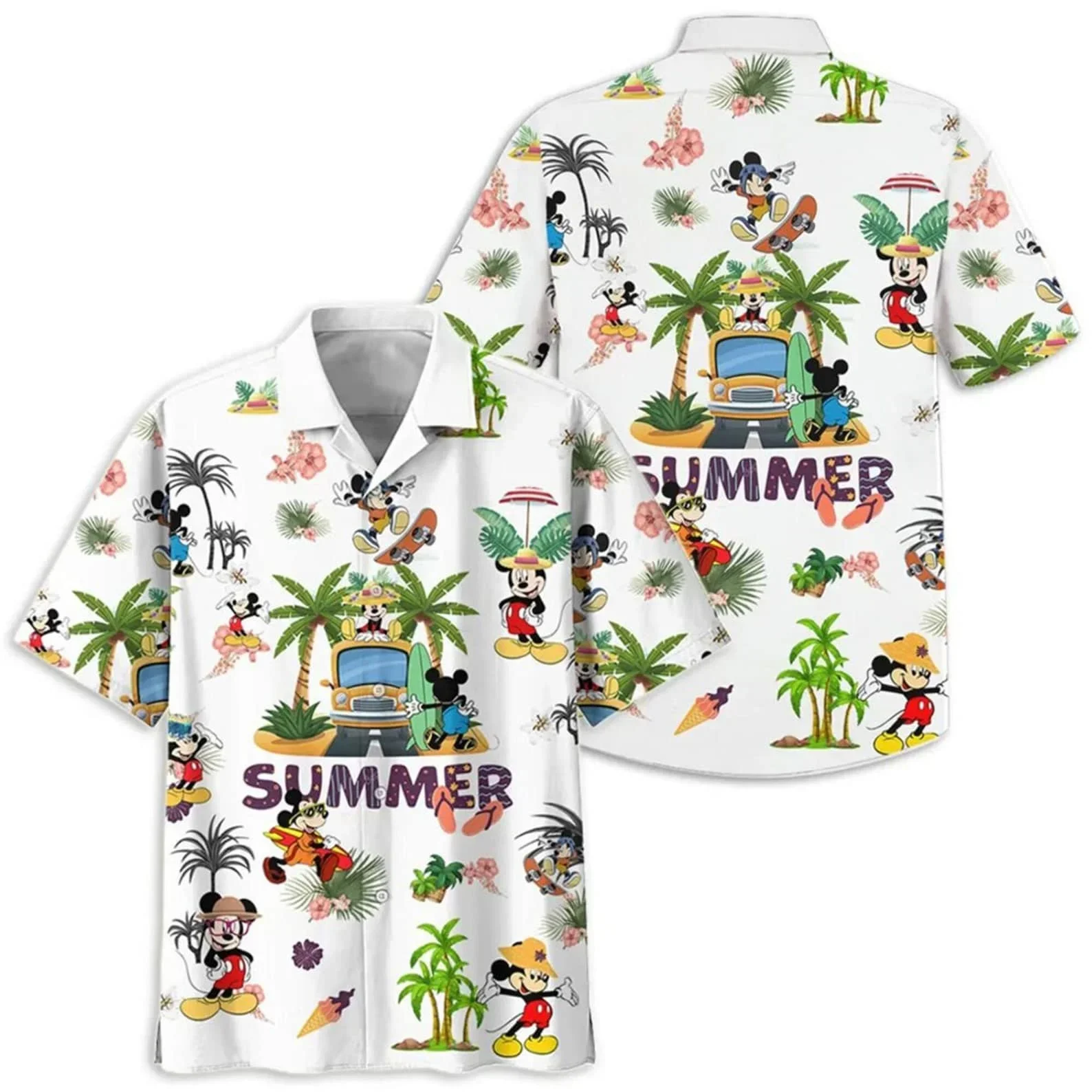 Magical 50th Anniversary Hawaiian Shirt Disney Magic Castle Hawaiian Shirt Men Women Short Sleeve Shirts Mickey Hawaiian Shirt 4