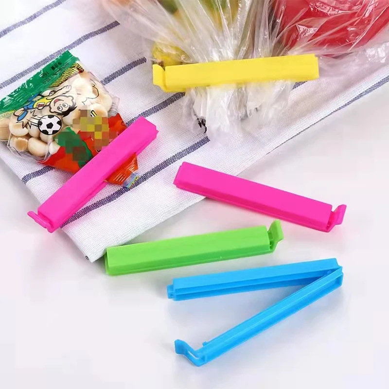 Kitchen Storage Food Snack Seal Sealing Bag Clips Sealer Clamp Plastic Tool Kitchen Accessories Portable Bulk 10/20Pcs TMZ