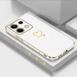 Gemini Love Luxury Plating Phone Case Cover - Redmi Note11 4G (White)