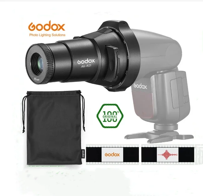 

Godox AK-R21 проекционный крепежный объектив с круглой головкой френеля для Godox AD200Pro AD100Pro V1 Flash LC30 ML30 светильник