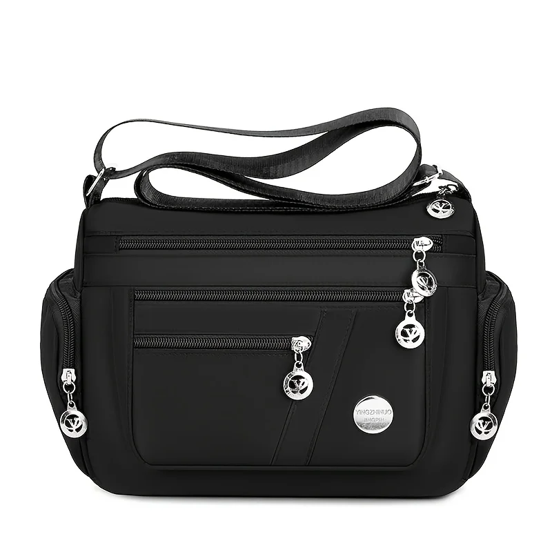 حقيبة كتف نسائية من قماش أكسفورد النايلون المحايد