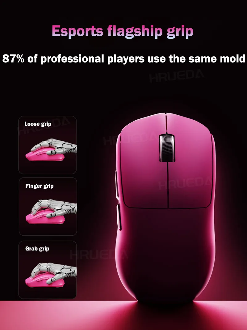 EWEADN X23/X23 Pro/X23 Max Wireless Mouse Tri-Mode PAW3311 56g Lightweight Long Battery Life 1K Low Latency E-sports Gamer Mouse