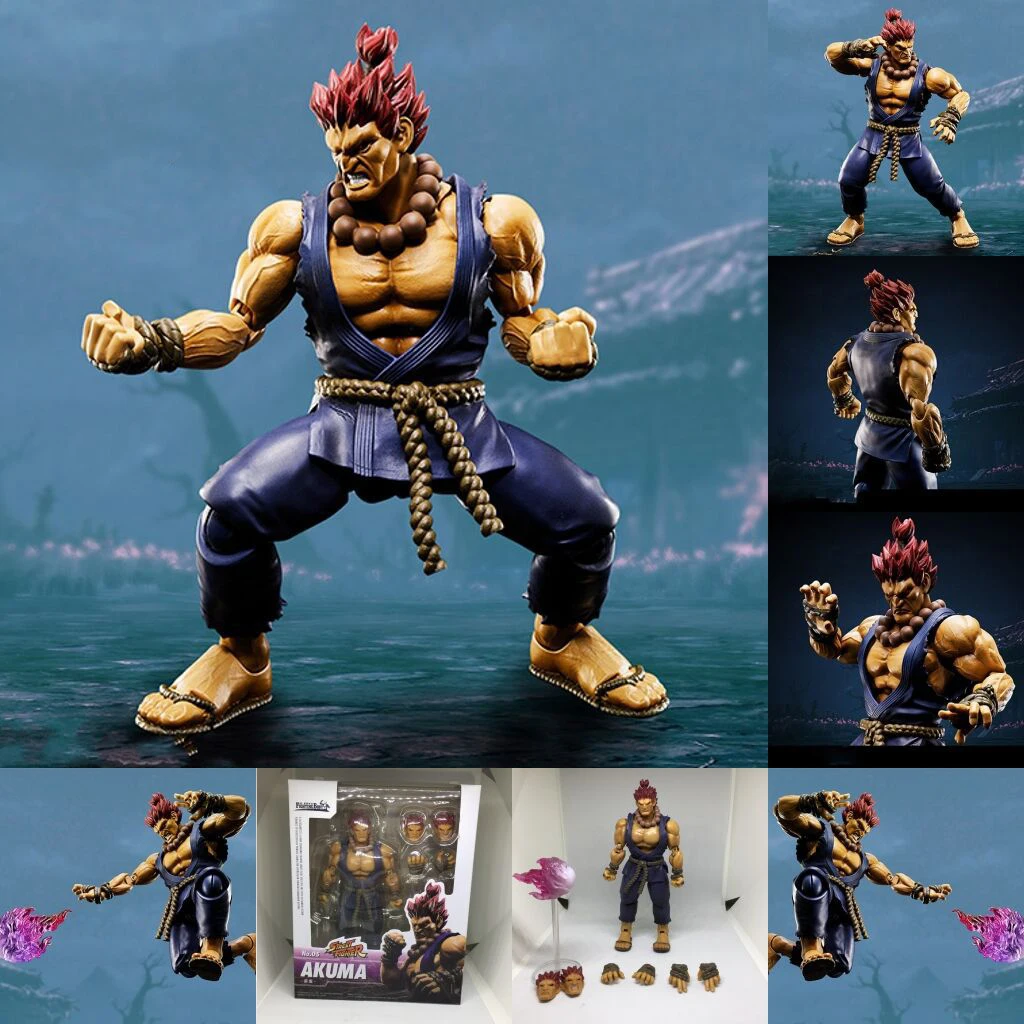 

Street Game Series Anime Figures Gouki A Muscular Fighter Model Garage Kits PVC Kids Toys Gifts Desktop Collectibles