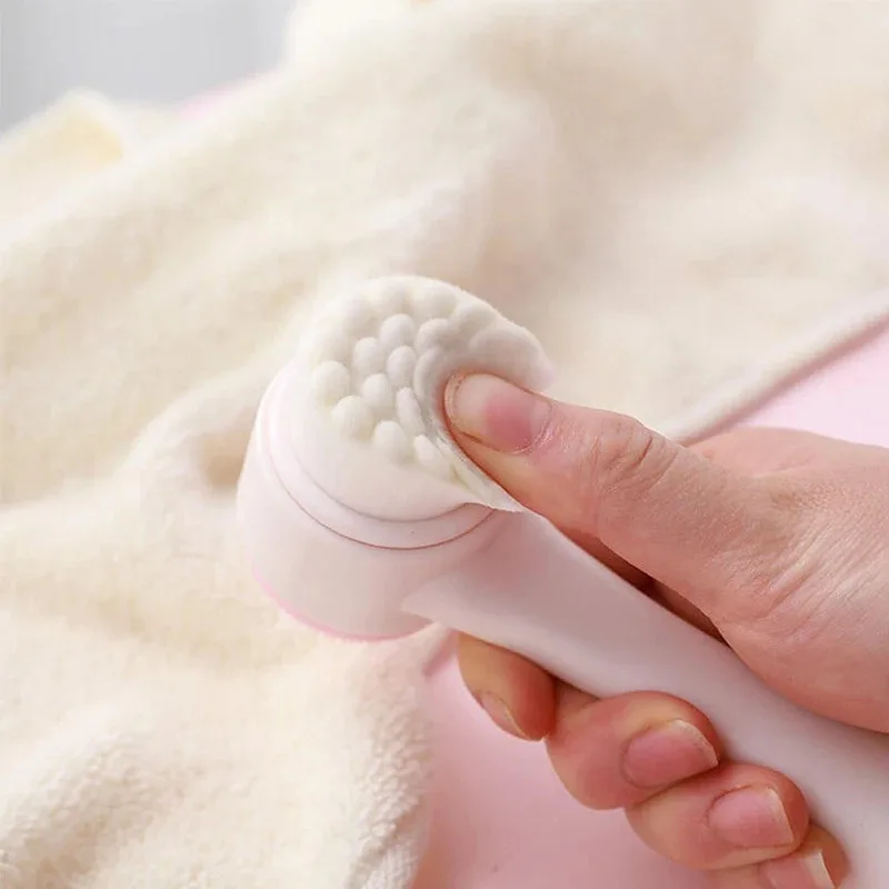 3D Double Silicone Facial Cleansing Brush Manual Massage Facial Brush Soft Bristles Exfoliator Double Sided Face Wash