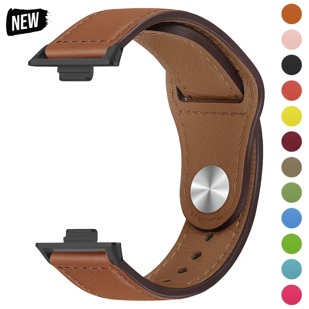 Premium Leather Band Wrist Strap for Smart Watches - Stylish Accessory Compatible with Multiple Models
