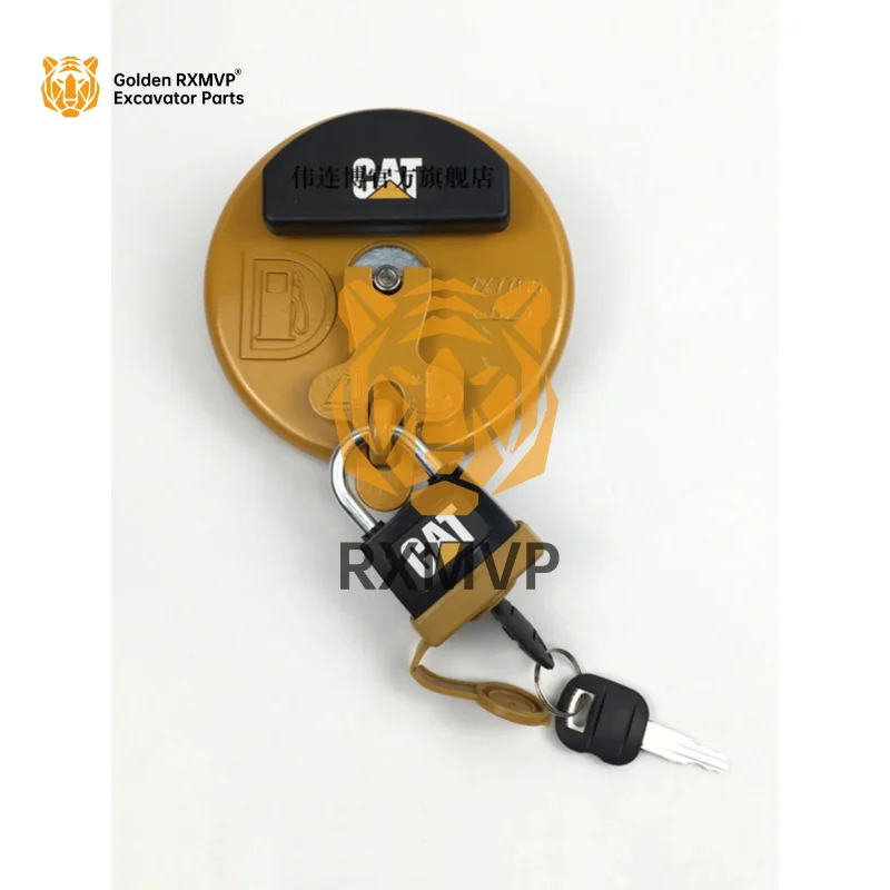 Excavator anti-theft diesel fuel tank cover For Caterpillar cat 320D 325C 329D 336 345 padlock excavator accessories