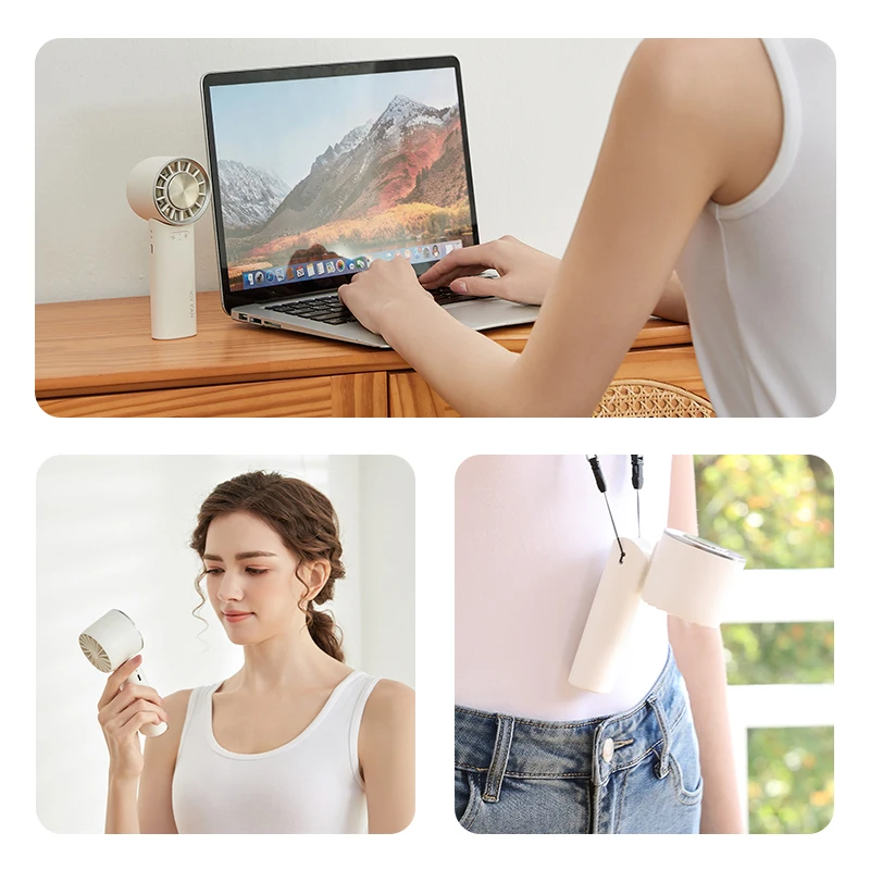 Usb Rechargeable Mini Electric Fan Air Cooler Camping Home Portable Air Conditioners Fans for Room Power Bank Ar Refrigerator