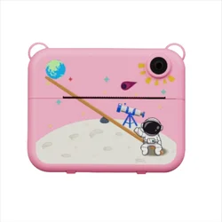 Children's Instant Print Camera with High - Quality Resolution and 2.4 - Inch Display Featuring Triple Printing Modes (Pink)