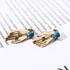 European And American Creative Fashion Hand Shape Simple Exaggerated Earrings Female 3