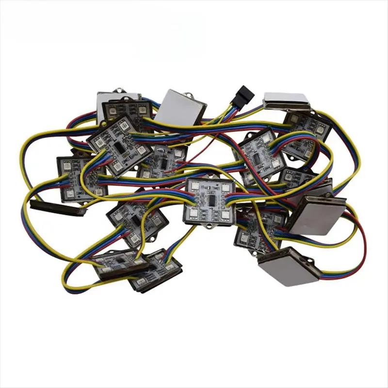 20X WS2801 addressable matrix 4 leds pixel module waterproof IP65