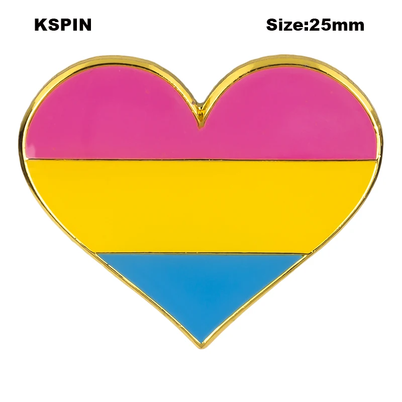 Ukraine Heart Shape Flag Lapel Pin Badge Pin Brooch Icons