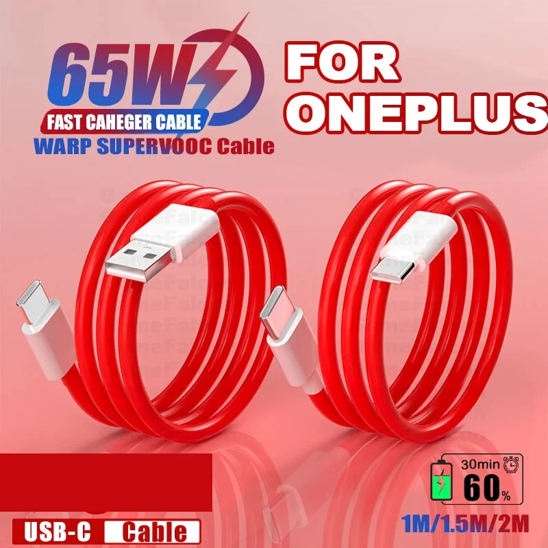 Зарядный кабель для Xiaomi Oneplus 11 10T 8T 8tplus + 9 Pro 9R 9RT