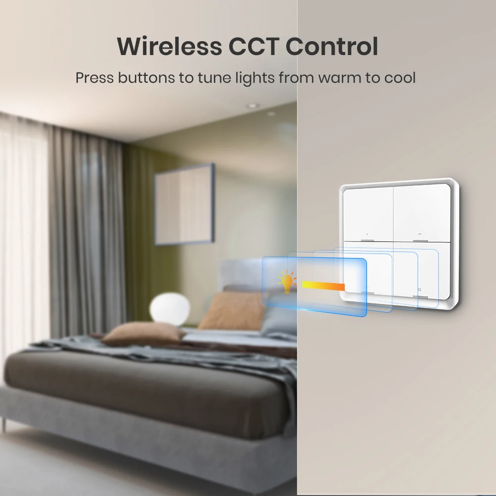 BroadLink FastCon 장면 스위치, 스마트 4 갱 조명 스위치, 스마트 홈 자동화, 리모컨 장면 스위치, SC4B4