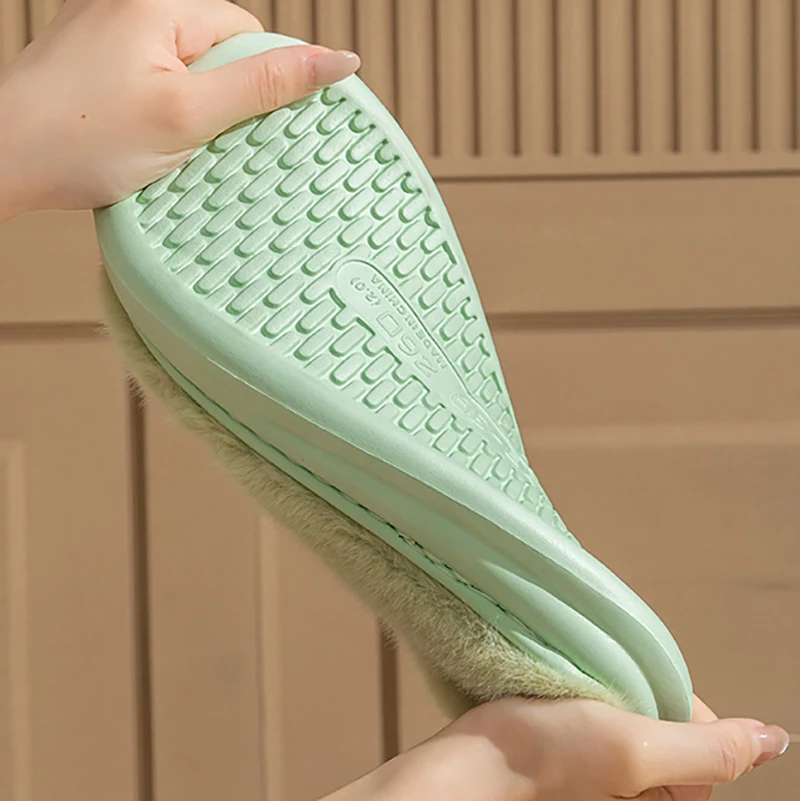 Cozy Plush Unisex Slippers with Ultra Soft Memory Foam and Non-Slip Sole