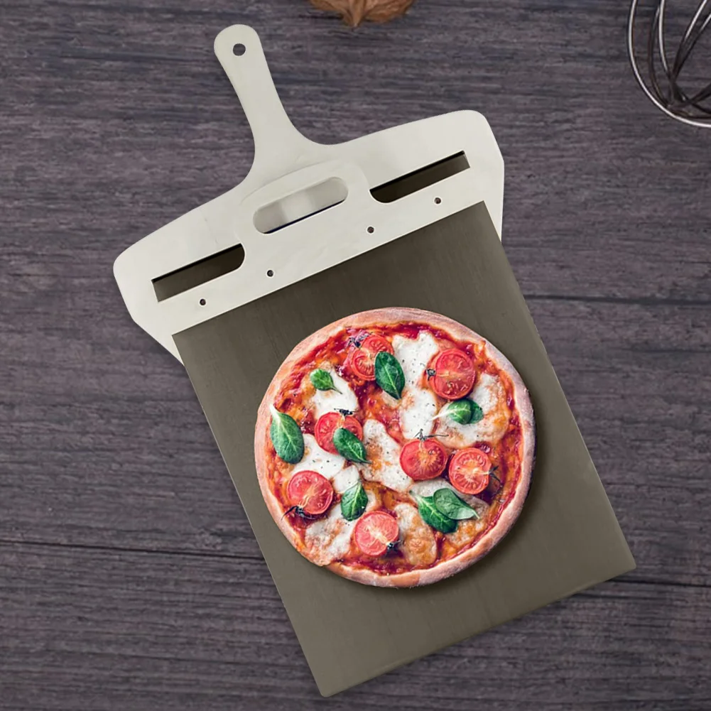 Wooden Sliding Pizza Peel with Handle Pizza Transfer Shovel Non-stick Versatile for Making Baking Bread