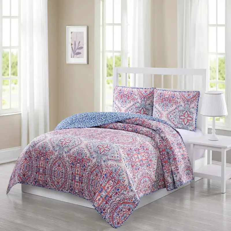 

Queen 3-Piece Quilt Set, Queen, Multi Bedding set aesthetic Eeyore Pedro pascal Bubu and dudu The last of us Witchy Cute bed she