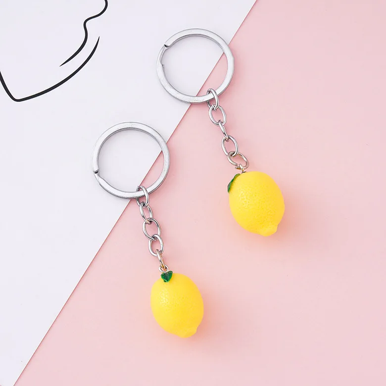 

Creative Simulation Lemon Keychain Pendant Resin Fruit Series Toys Activity Gifts Wholesale