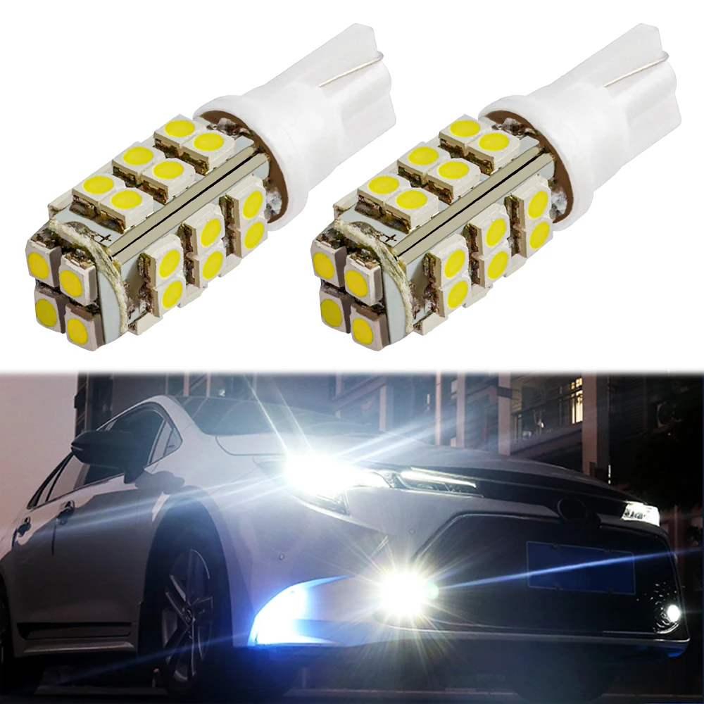 

2X Car Reverse Lighting T10 W5W 1210 3528 Dome Reading Led Interior 28 LEDS Automobile Side Wedge Light Tail Lamp Signal Bulbs