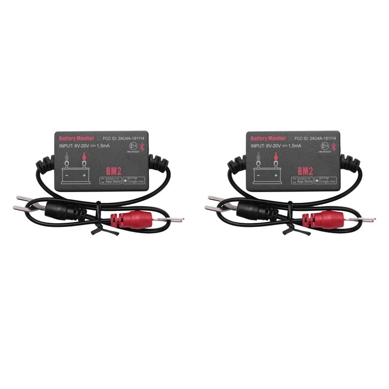 

2X 12V Car Battery Bluetooth 4.0 Diagnostic Instrument BM2 Battery Monitor Tester
