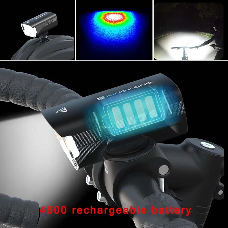 1500LM Bicycle Headlight high beam LED inverted anti glare lamp USB Charging bike light fron Garmin bracket cycle flashlight lig