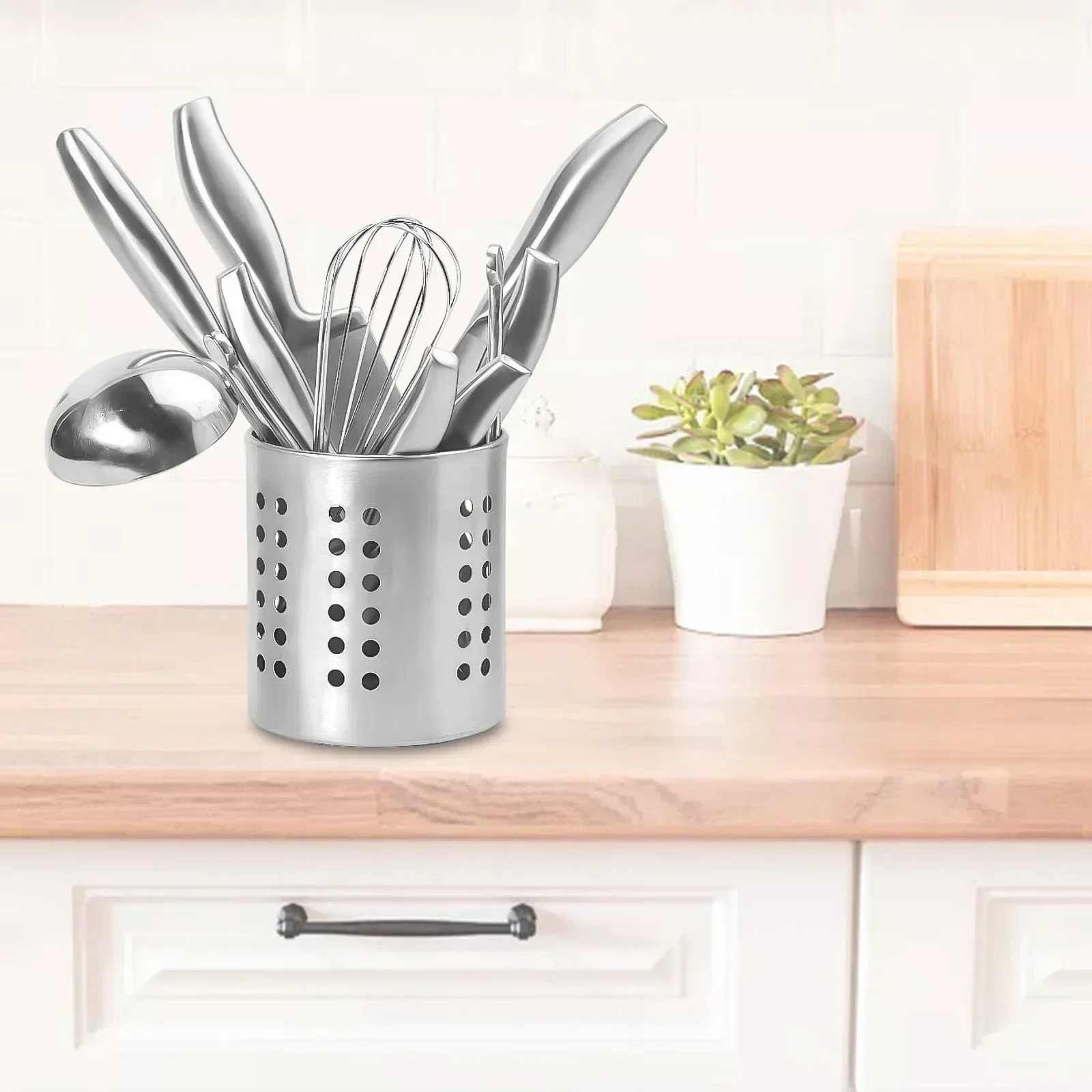 Stainless Steel Cutlery Holder Drainer Storage Spoon Chopsticks Organizer Rack Rack Holder Kitchen Accessories Tools Organizer 2