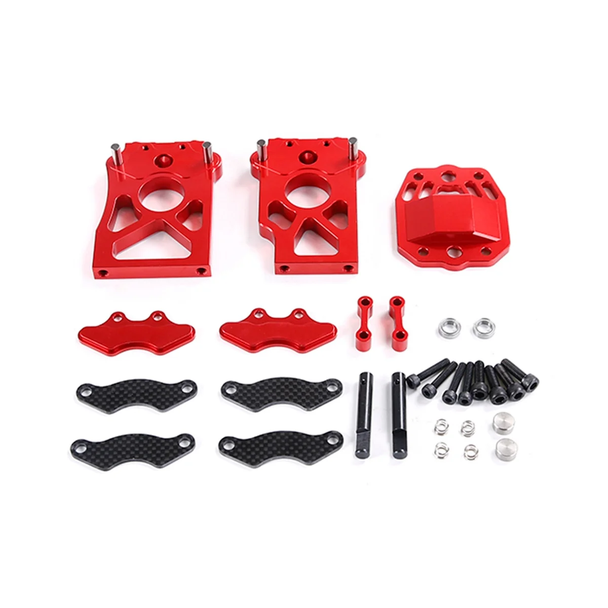 

For 1/5 Losi 5Ive-T Rovan Lt Kingmotor X2 Fid Ql,Rofun Racing Alloy Differential Gear Bracket Kit 87145071,Red