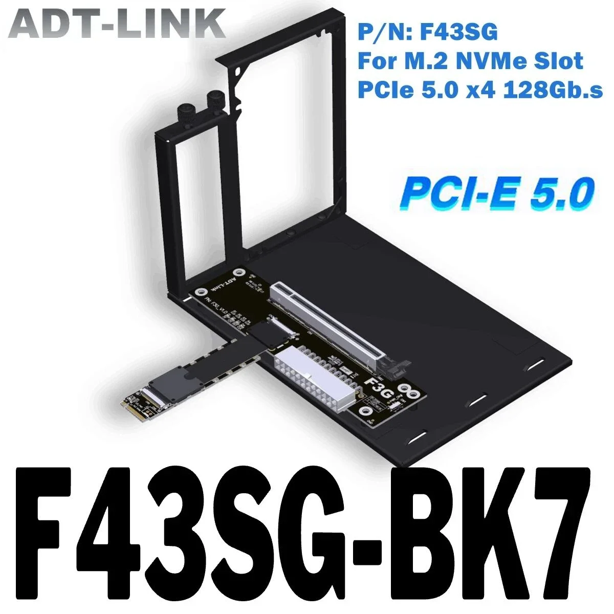 PCIe-5-0-x4-Riser-Cable-128Gbs-M-2-Key-M-NVMe-USB4-External-Graphics ...