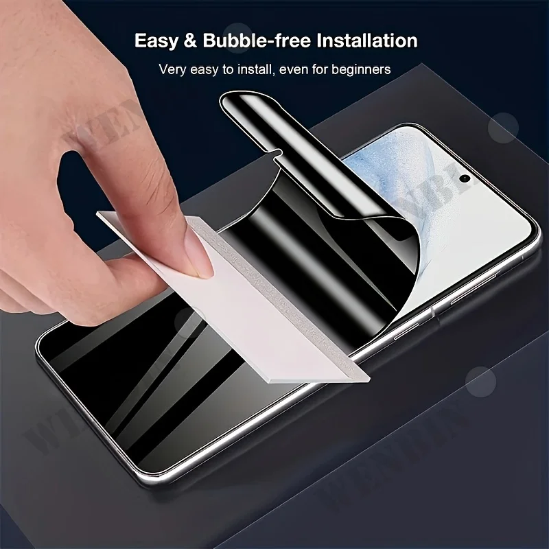 3-Piece Full Cover Privacy Hydrogel Screen Protector Set