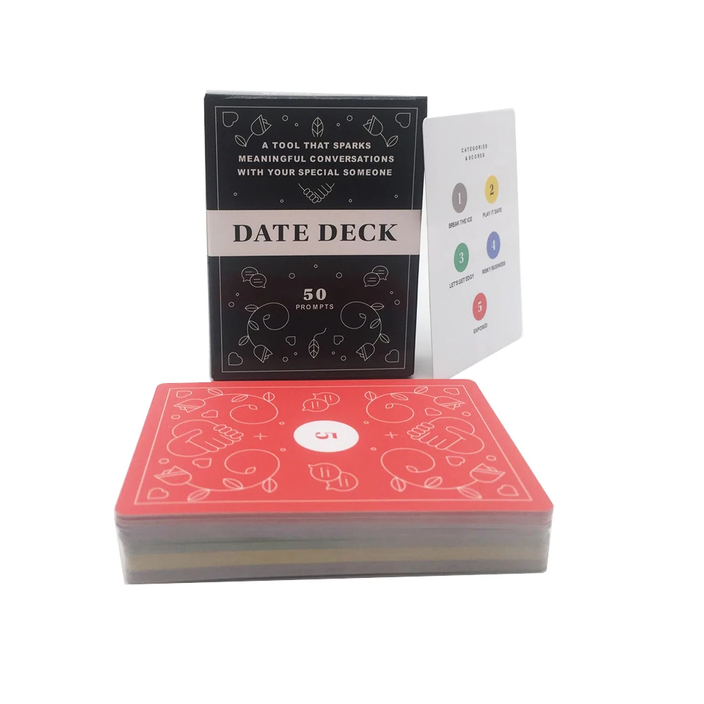 50 Pieces Cards Date Deck Best Self Card Game Romantic Couples Board Game Party Games Intimacy Board Game Gifts