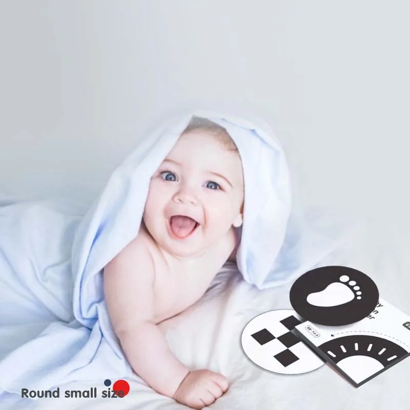 몬테소리  장난감, 흑백 플래시 카드, 높은 대비,  시각 자극, 색상 인지 카드, 교육 완구