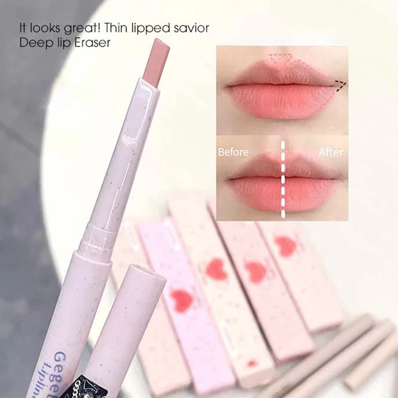 Light sweet and soft fog lipliner outlines the lip shape, lasting, not easy to fade, not take off makeup, nude pink lip liner 5