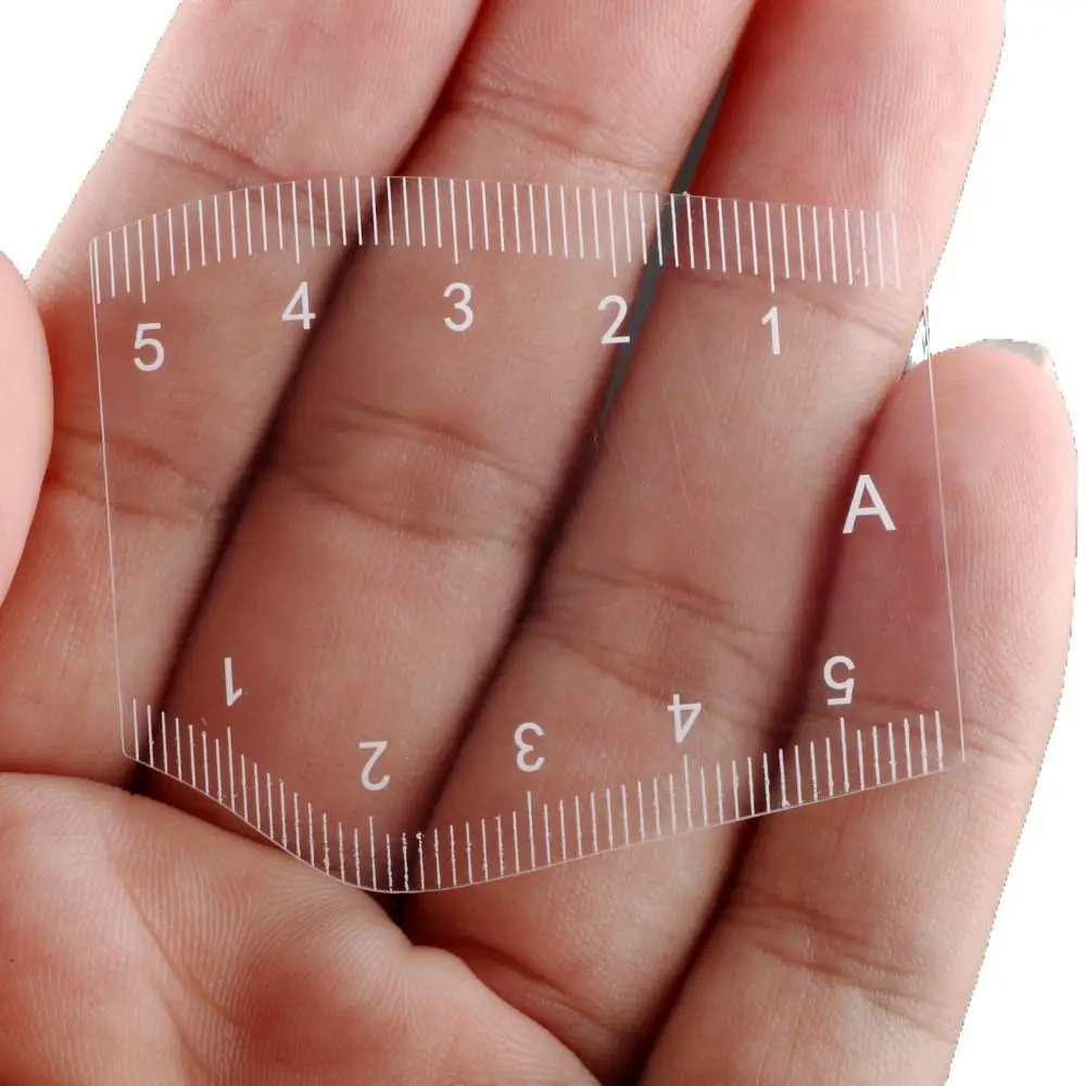 5Pcs Gifts Fast Drawing Eyebrow Desgin Ruler Reusable PVC Eyebrow Tattoo Mapping Ruler Shaping Thrushcross Cards Tattoo Supplies