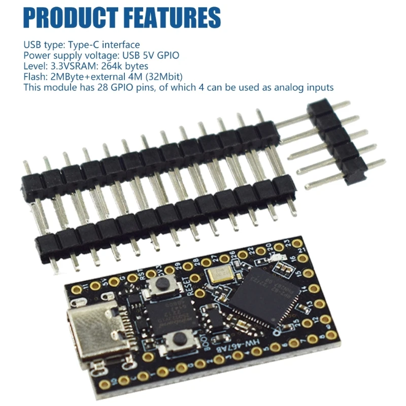 User Friendly RP2040 Microcontroller Board for Aspirings Developers and Programmers