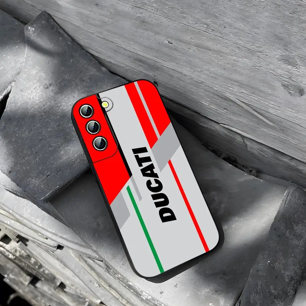 Motorcycle-Themed Durable Phone Case with Ducati Design